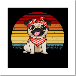 Unconditional Love: Pug Mama's Heartwarming Devotion Posters and Art